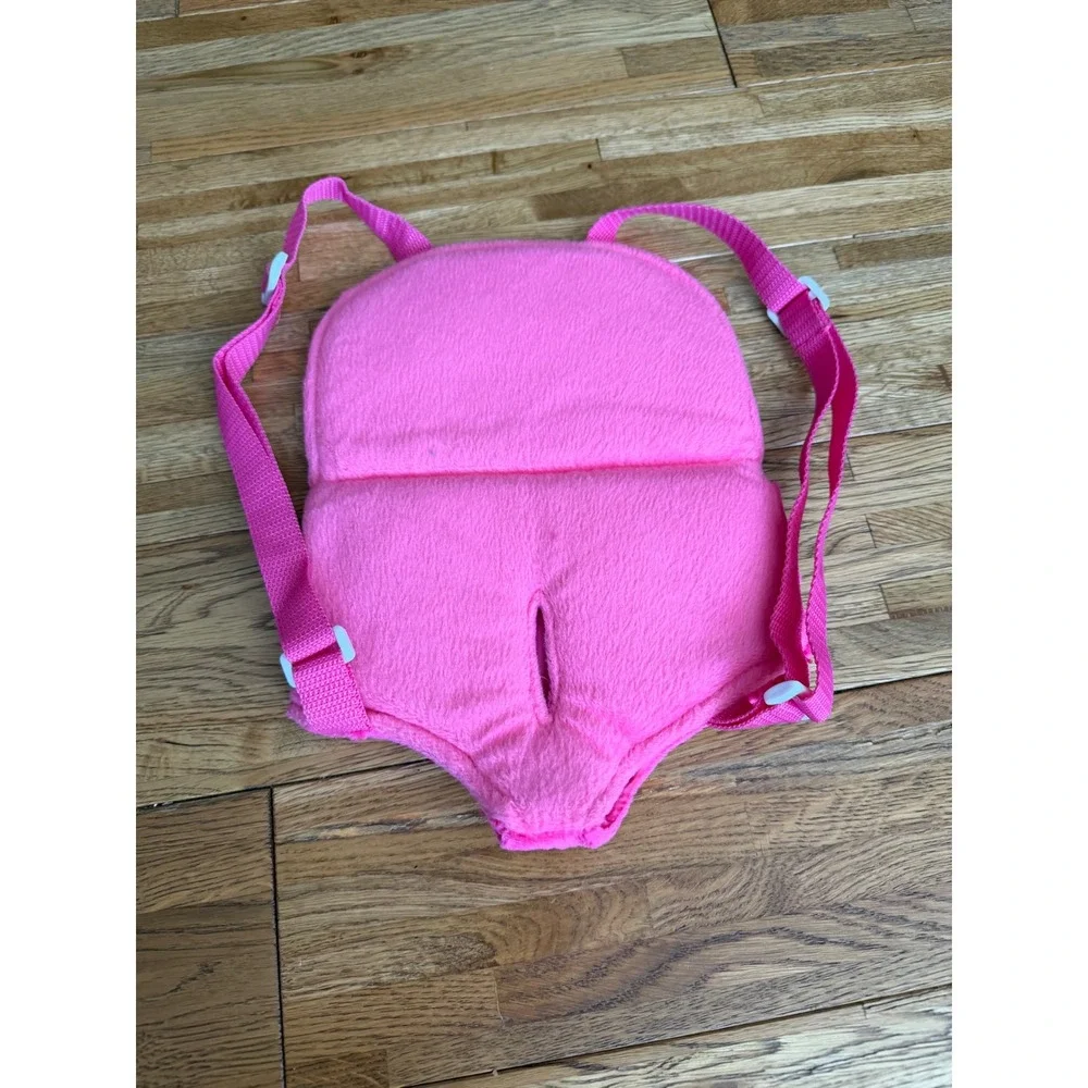 Build‎ A Bear Pink Fuzzy Dot Pet Carrier Backpack